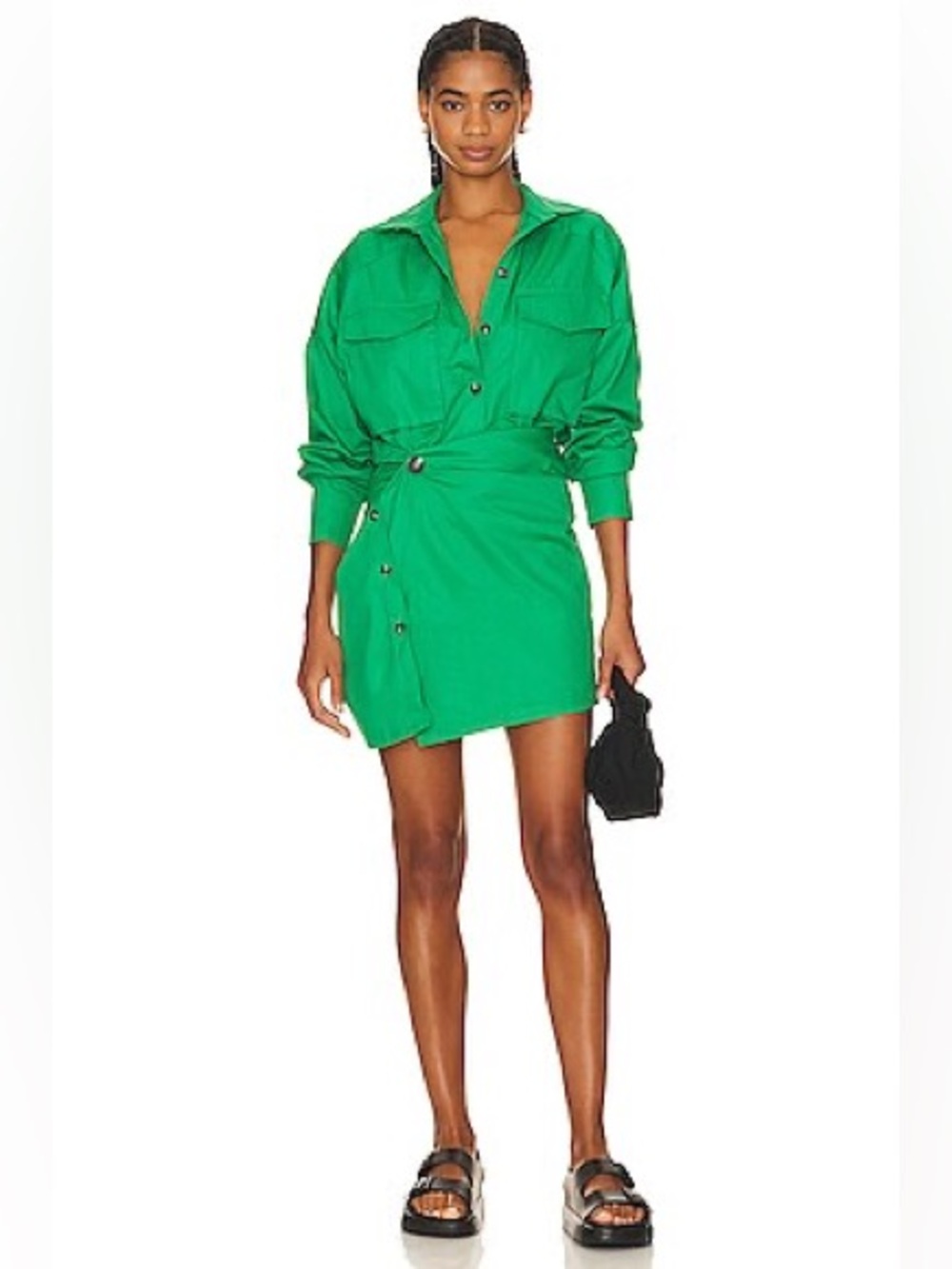PFEIFFER- Forbes Mini Dress in Leaf Green